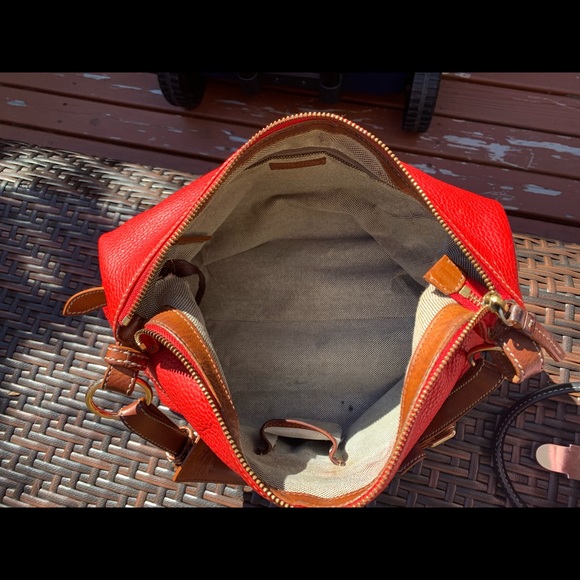 🌟SOLD🌟 Dooney & Bourke Red Pebble Leather Satchel.  Sold “As Is”. - Picture 9 of 9